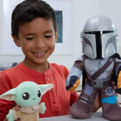 MATTEL Ensemble De Peluches Mandalorien Et Grogu, Star Wars -Jouets Soldes 461034168997 5