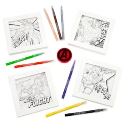 Disney Store Illustrations Encadrées à Colorier Marvel