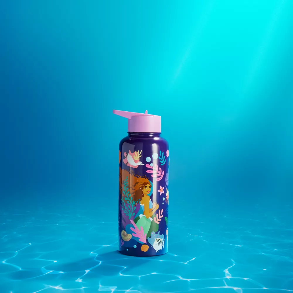 Disney Store Gourde Ariel En Acier Inoxydable Avec Paille Intégrée, La Petite Sirène (2023) 2 Disney Store Gourde Ariel En Acier Inoxydable Avec Paille Intégrée, La Petite Sirène (2023) – Image 2