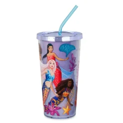 Disney Store Gobelet Ariel Avec Paille, La Petite Sirène (2023) -Jouets Soldes 465023952598 3