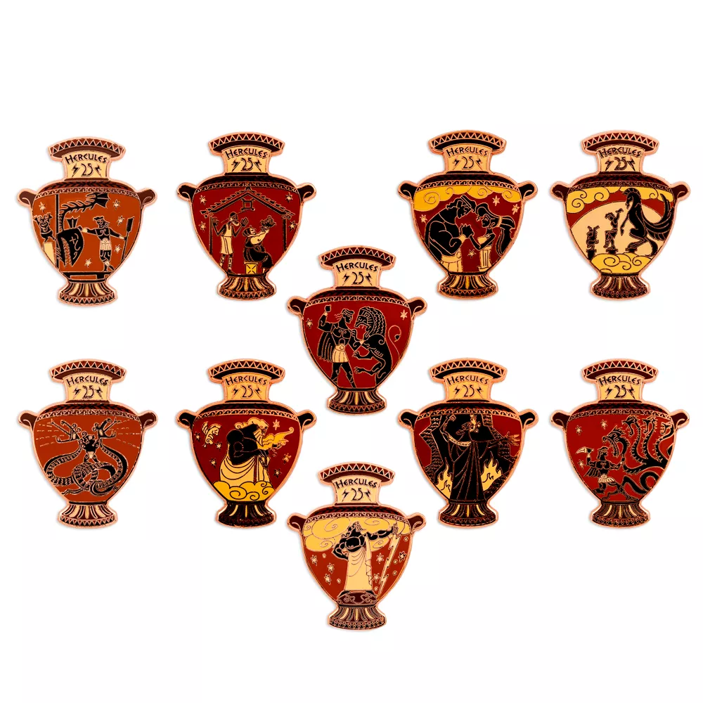 Disney Store Ensemble De Pin's Mystère Hercule En édition Limitée, 25e anniversaire 1 Disney Store Ensemble De Pin's Mystère Hercule En édition Limitée, 25e anniversaire