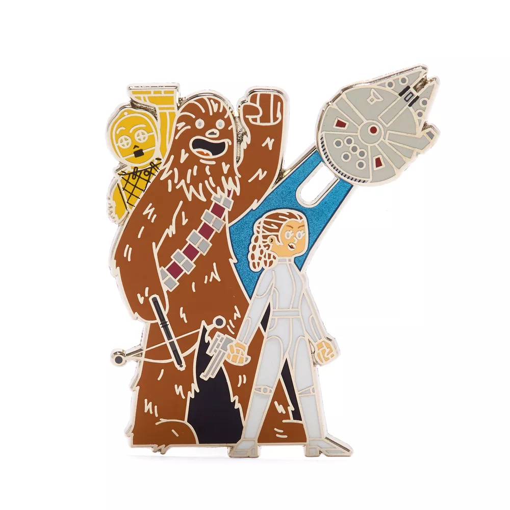 Disney Store Pin's Leia Organa Et Ses Amis, Star Wars 1 Disney Store Pin's Leia Organa Et Ses Amis, Star Wars
