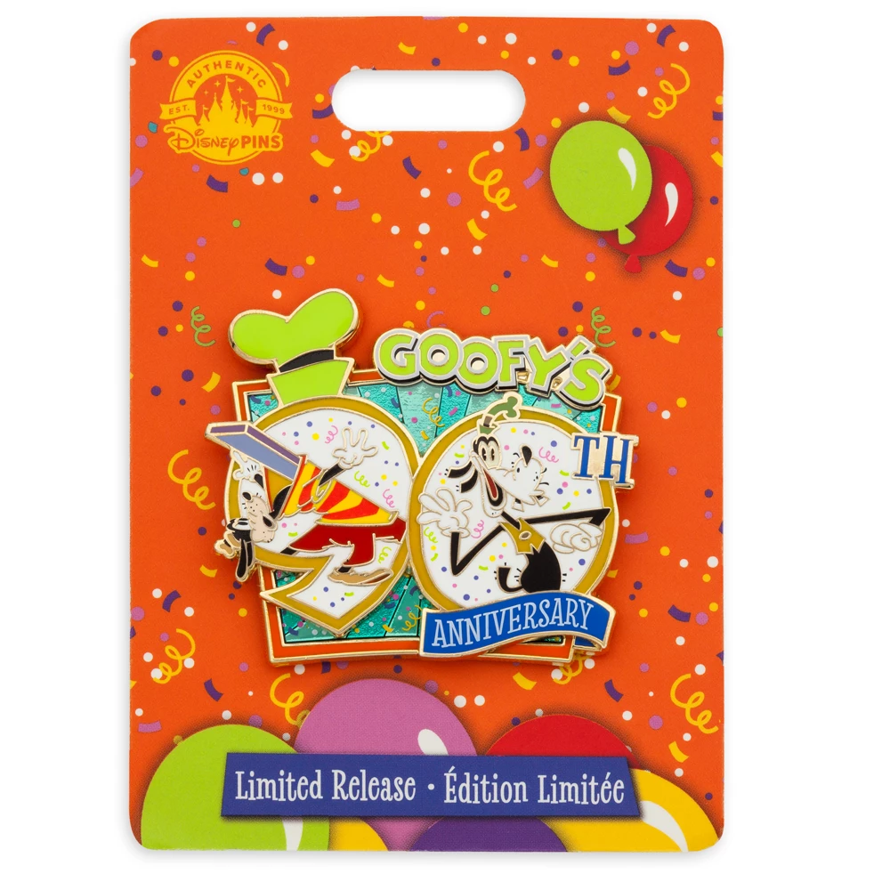 Disney Store Pin's 90e Anniversaire De Dingo, 1 Sur 3 2 Disney Store Pin's 90e Anniversaire De Dingo, 1 Sur 3 – Image 2