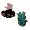 Disney Store Ensemble De Pin's Ursula, Flotsam Et Jetsam, La Petite Sirène